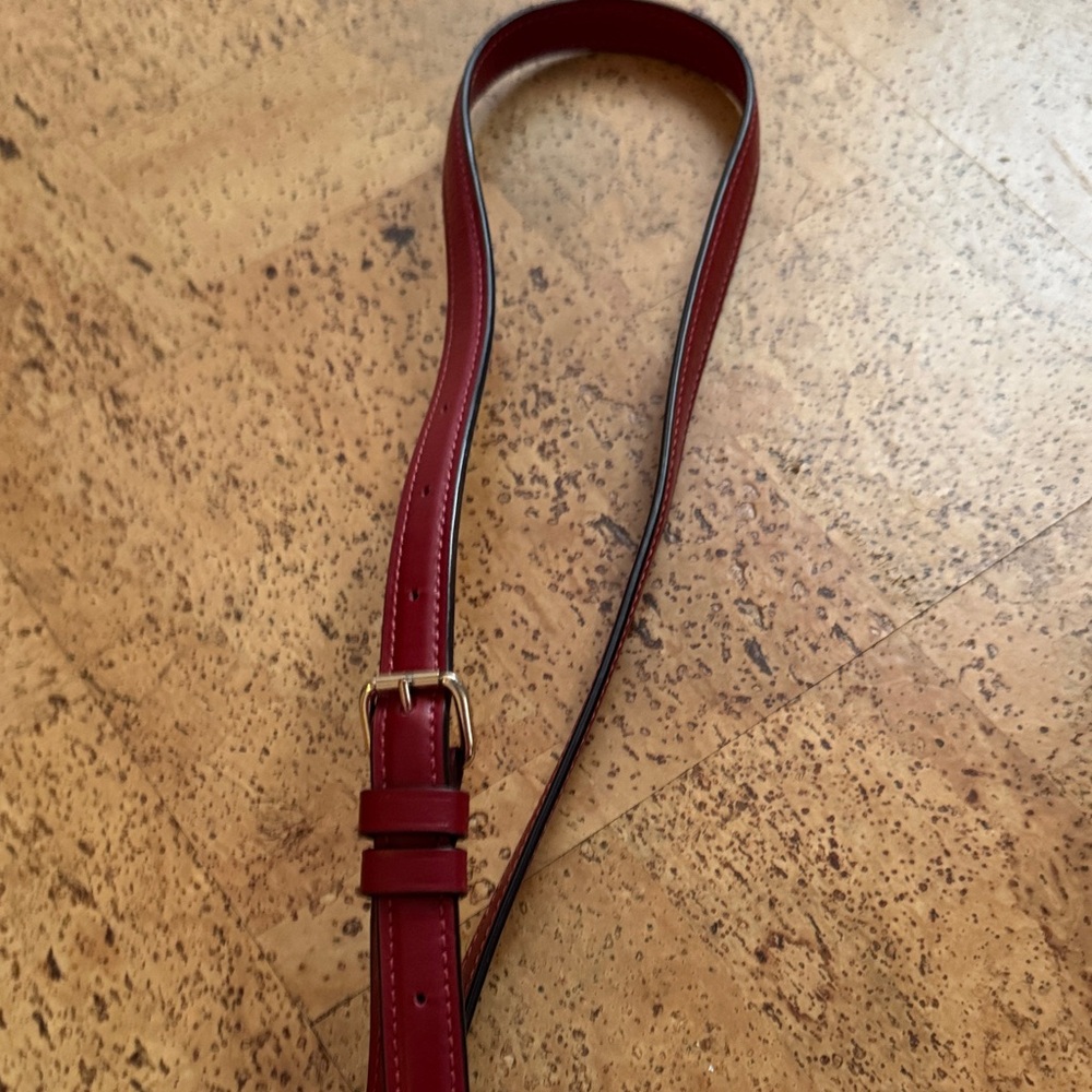 Coach Dark Brown and Red Crossbody Bag - Picture 5 of 7
